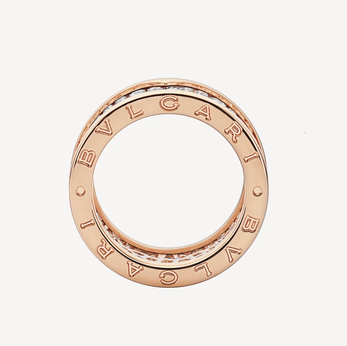 [BloomBling]ZERO 1 WITH PAVED DIAMONDS ON THE SPIRAL RING