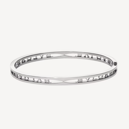 [BloomBling]ZERO 1 SPIRAL LOGO SILVER BRACELET
