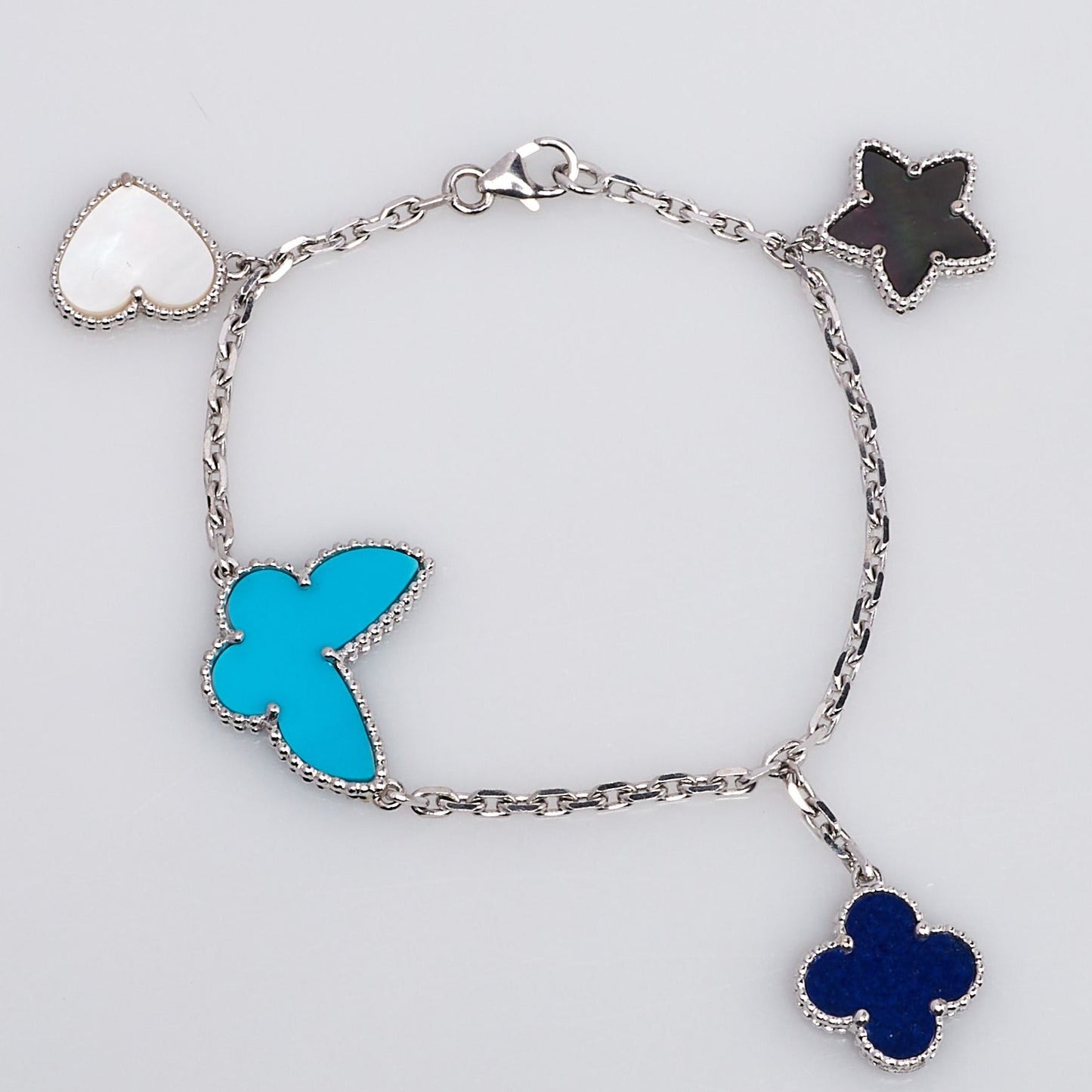 [BloomBling]LUCKY SPRING SILVER BRACELET 4 MOTIF