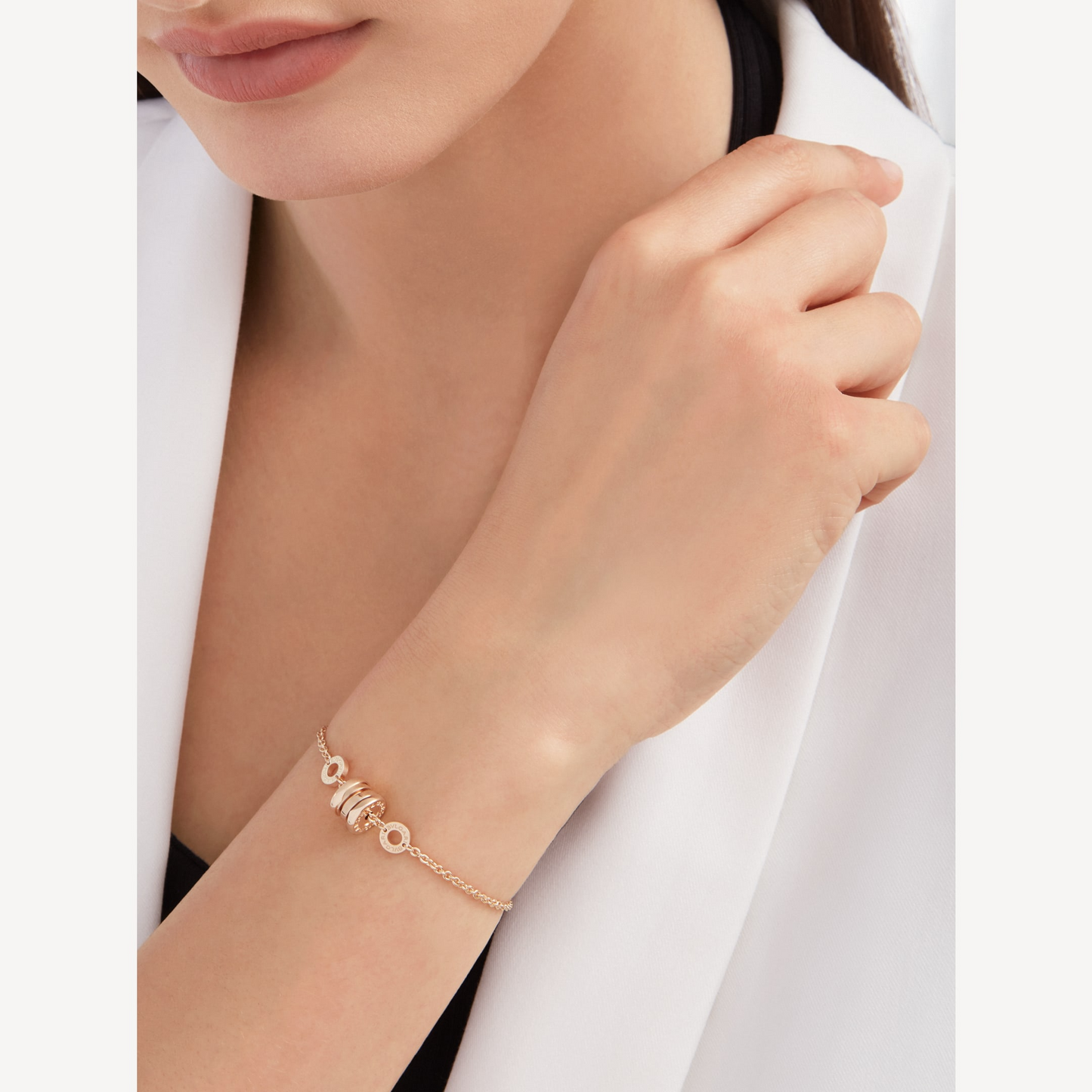 [BloomBling]ZERO 1 SOFT PINK GOLD BRACELET
