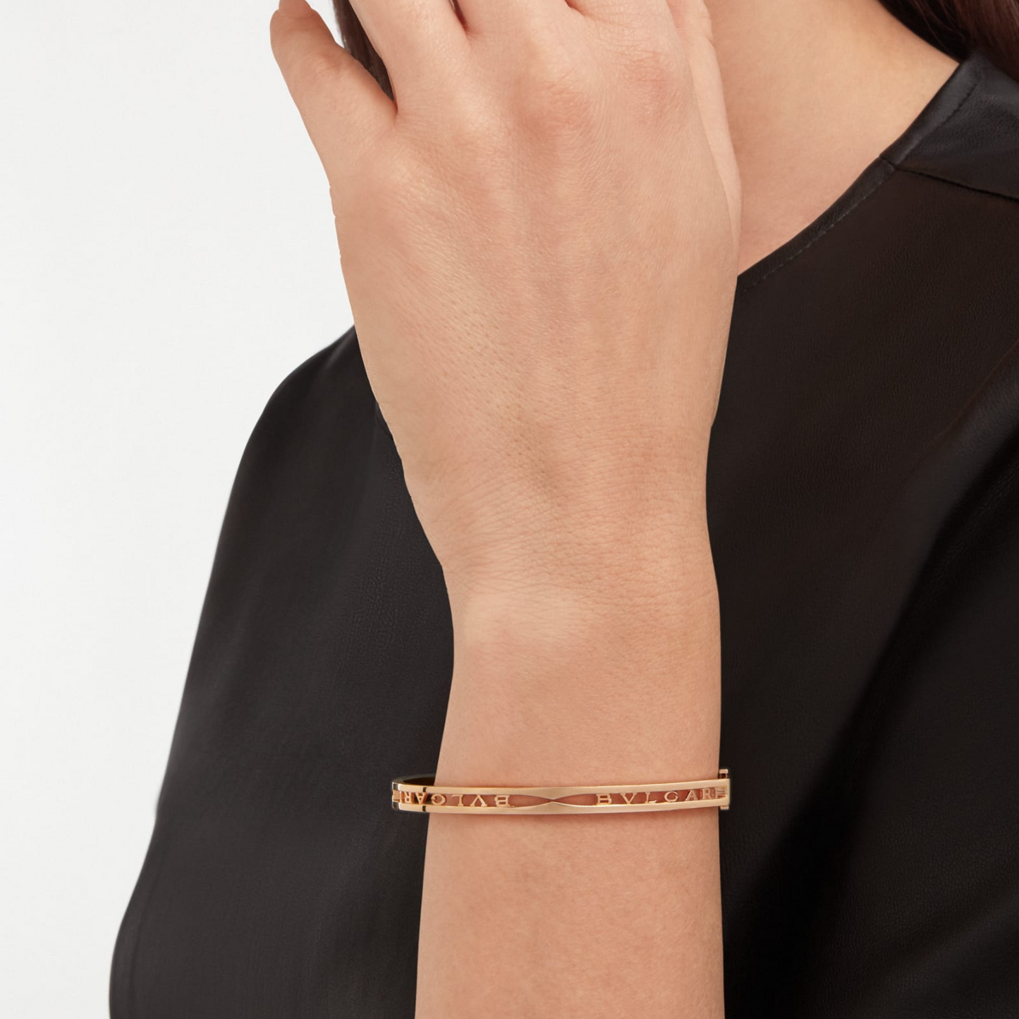 [BloomBling]ZERO 1 SPIRAL LOGO PINK GOLD BRACELET