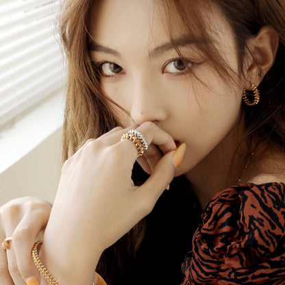 [BloomBling]CLASH SMALL HOOP EARRINGS