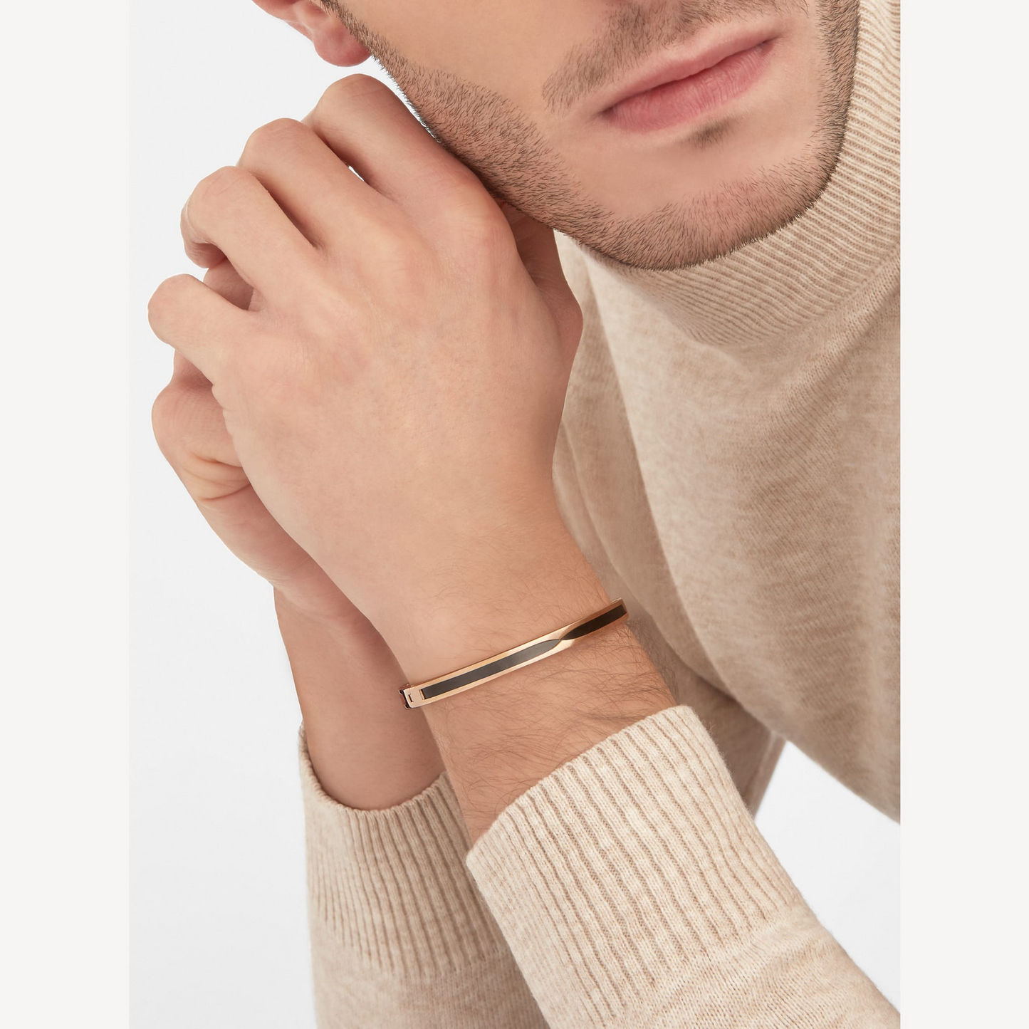 [BloomBling]ZERO 1 PINK GOLD WITH BLACK CERAMIC BRACELET