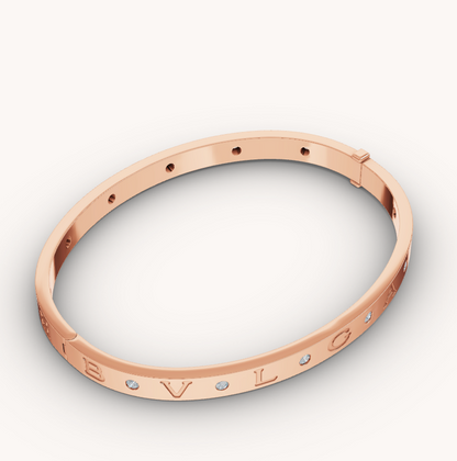 [BloomBling]ZERO 1 PINK GOLD 12 DIAMONDS BRACELET