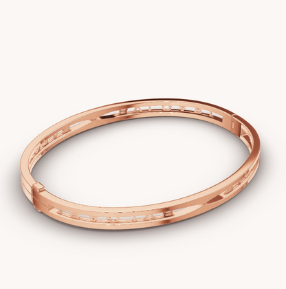 [BloomBling]ZERO 1 SPIRAL LOGO PINK GOLD BRACELET