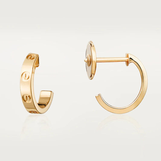 [BloomBling]LOVE EARRINGS 2.65MM PINK GOLD