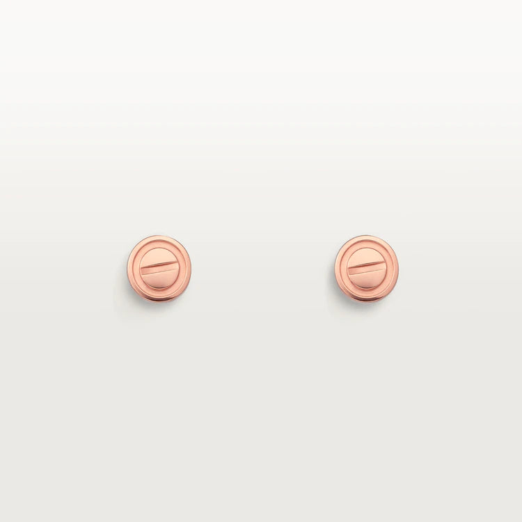 [BloomBling]LOVE EARRINGS PINK GOLD 10MM