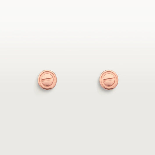 [BloomBling]LOVE EARRINGS PINK GOLD 10MM