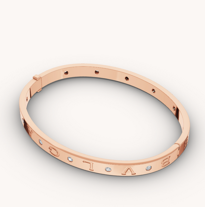 [BloomBling]ZERO 1 PINK GOLD 12 DIAMONDS BRACELET