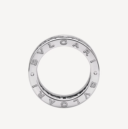 [BloomBling]ZERO 1 WITH PAVED DIAMONDS ON THE SPIRAL RING