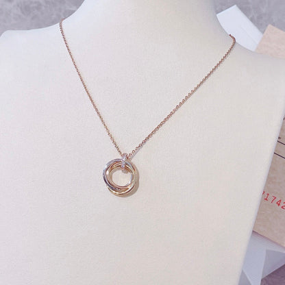 [BloomBling]TRINITY NECKLACE GOLD  DIAMONDS