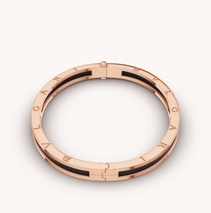 [BloomBling]ZERO 1 PINK GOLD WITH BLACK CERAMIC BRACELET