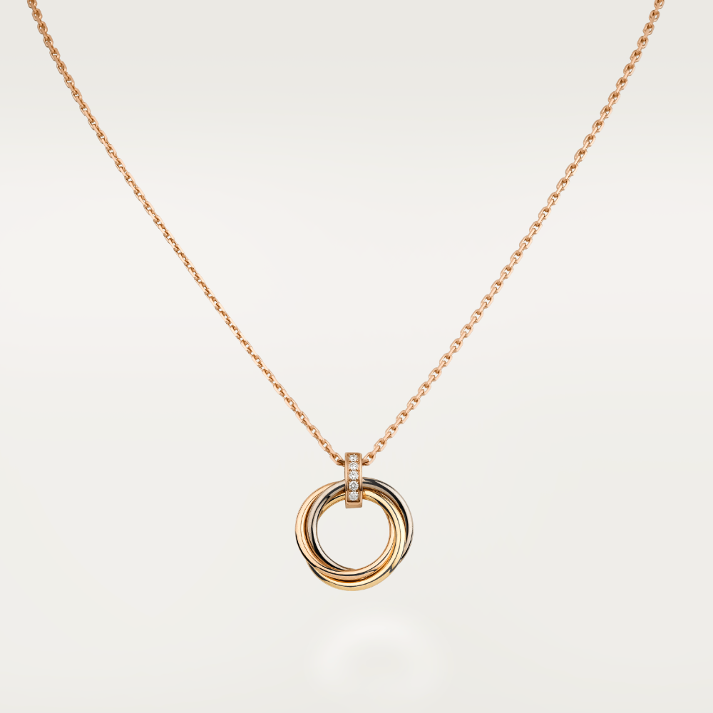 [BloomBling]TRINITY NECKLACE GOLD  DIAMONDS