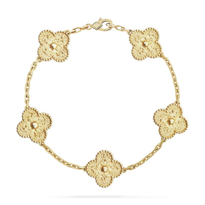 [BloomBling]CLOVER 5 MOTIFS BRONZING BRACELET