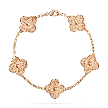 [BloomBling]CLOVER 5 MOTIFS BRONZING BRACELET