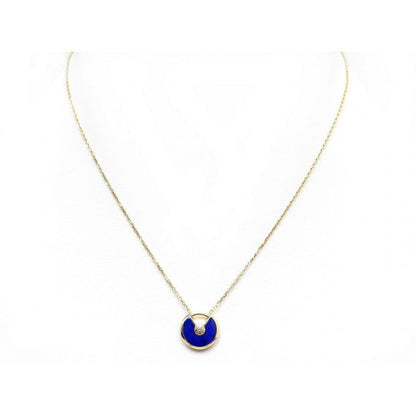 [BloomBling]AMULETTE ROSE GOLD AGATE NECKLACE