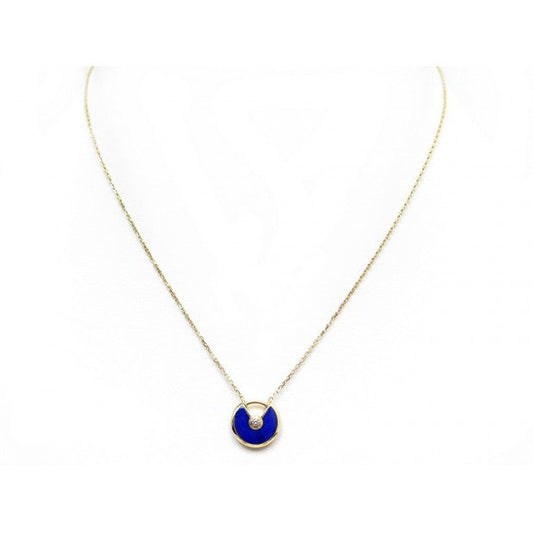 [BloomBling]AMULETTE ROSE GOLD AGATE NECKLACE