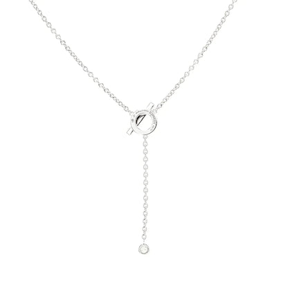 [BloomBling]FINESSE SILVER DIAMOND NECKLACE