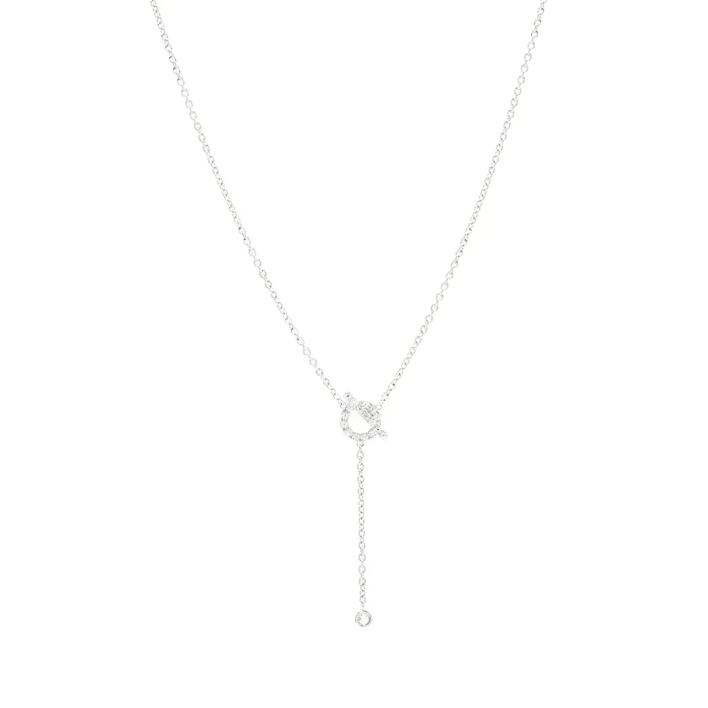 [BloomBling]FINESSE SILVER DIAMOND NECKLACE