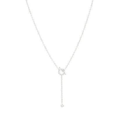 [BloomBling]FINESSE SILVER DIAMOND NECKLACE