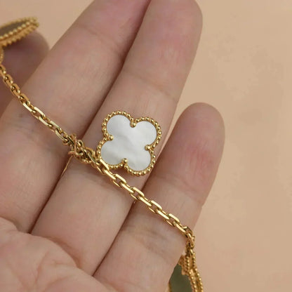 [BloomBling]LUCKY SPRING 5 MOTIF GOLD BRACELET