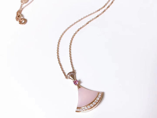 [BloomBling]DREAM NECKLACE PINK MOP DIAMOND