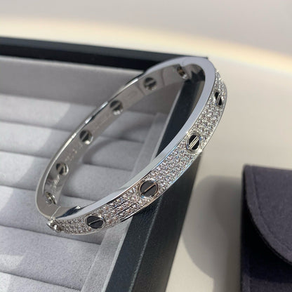 [BloomBling]LOVE BRACELET 6.1MM DIAMOND-PAVED CERAMIC