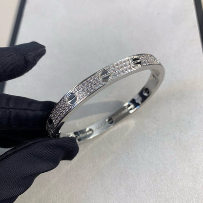 [BloomBling]LOVE BRACELET 6.1MM DIAMOND-PAVED CERAMIC