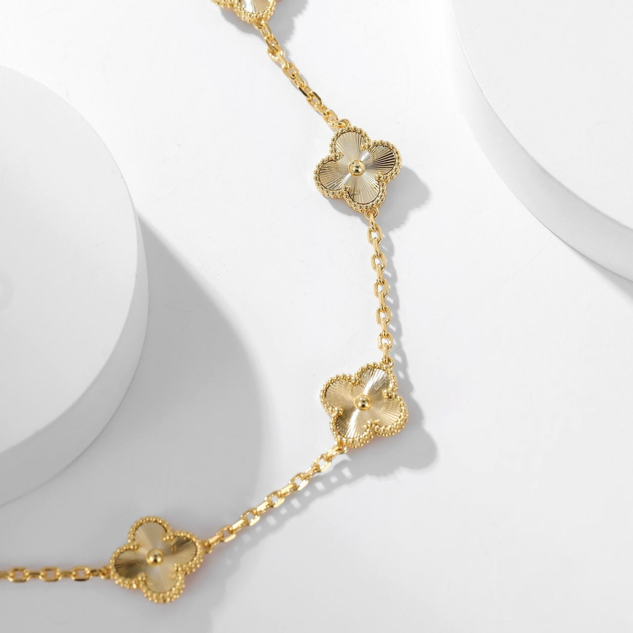 [BloomBling]CLOVER 10 MOTIFS LASER NECKLACE