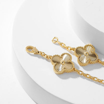 [BloomBling]CLOVER 10 MOTIFS LASER NECKLACE
