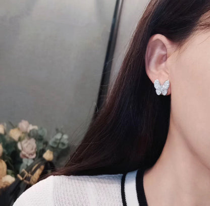 [BloomBling]BUTTERFLY ALL DIAMOND EARRINGS