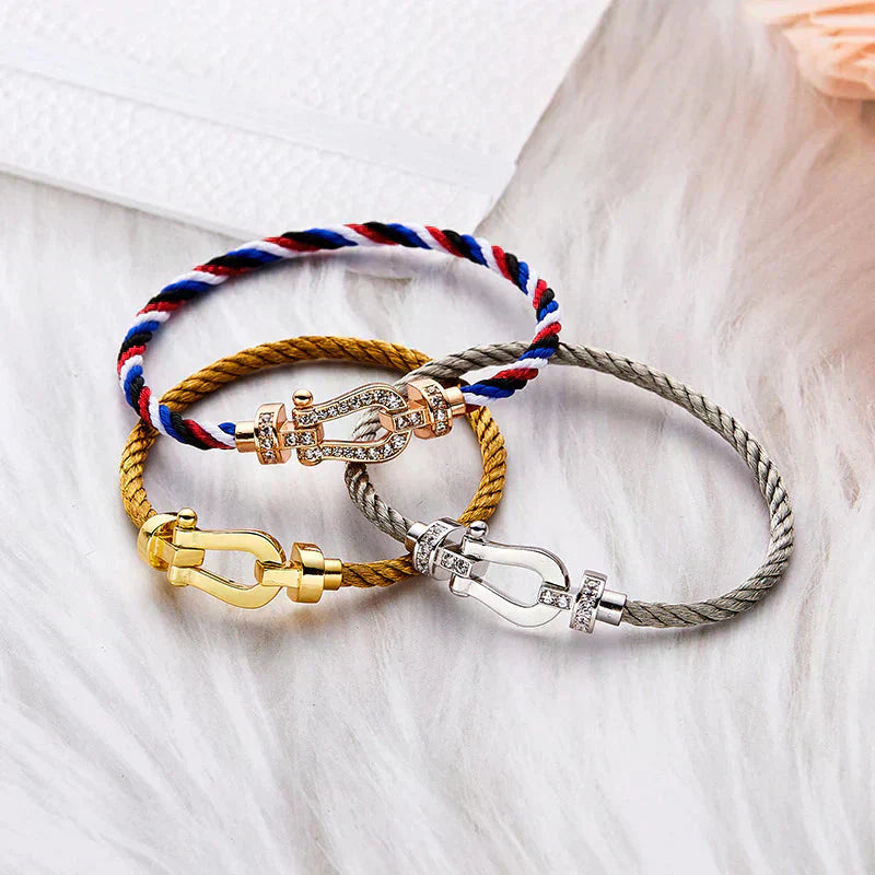 [BloomBling]FORCE LARGE HORSESHOE NO DIAMOND BRACELET GOLD