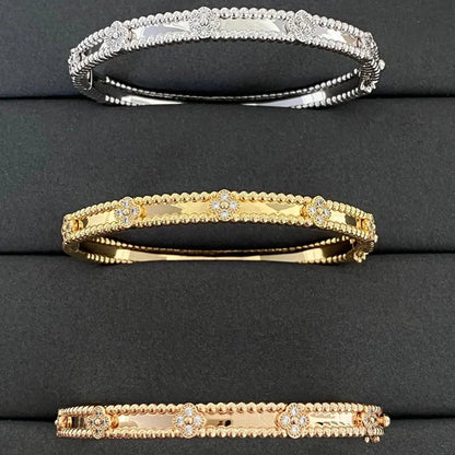[BloomBling]CLOVER BRACELET 4MM DIAMONDS