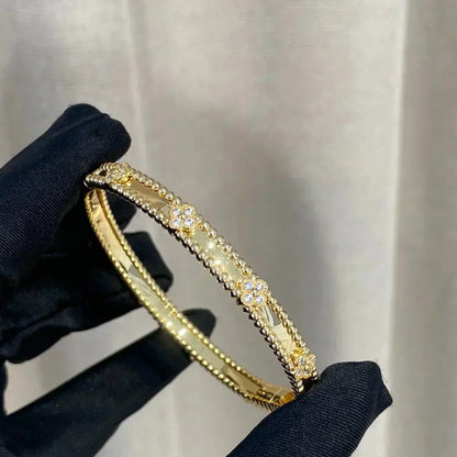 [BloomBling]CLOVER BRACELET 4MM DIAMONDS