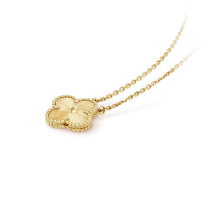 [BloomBling]CLOVER 15MM LASER NECKLACE