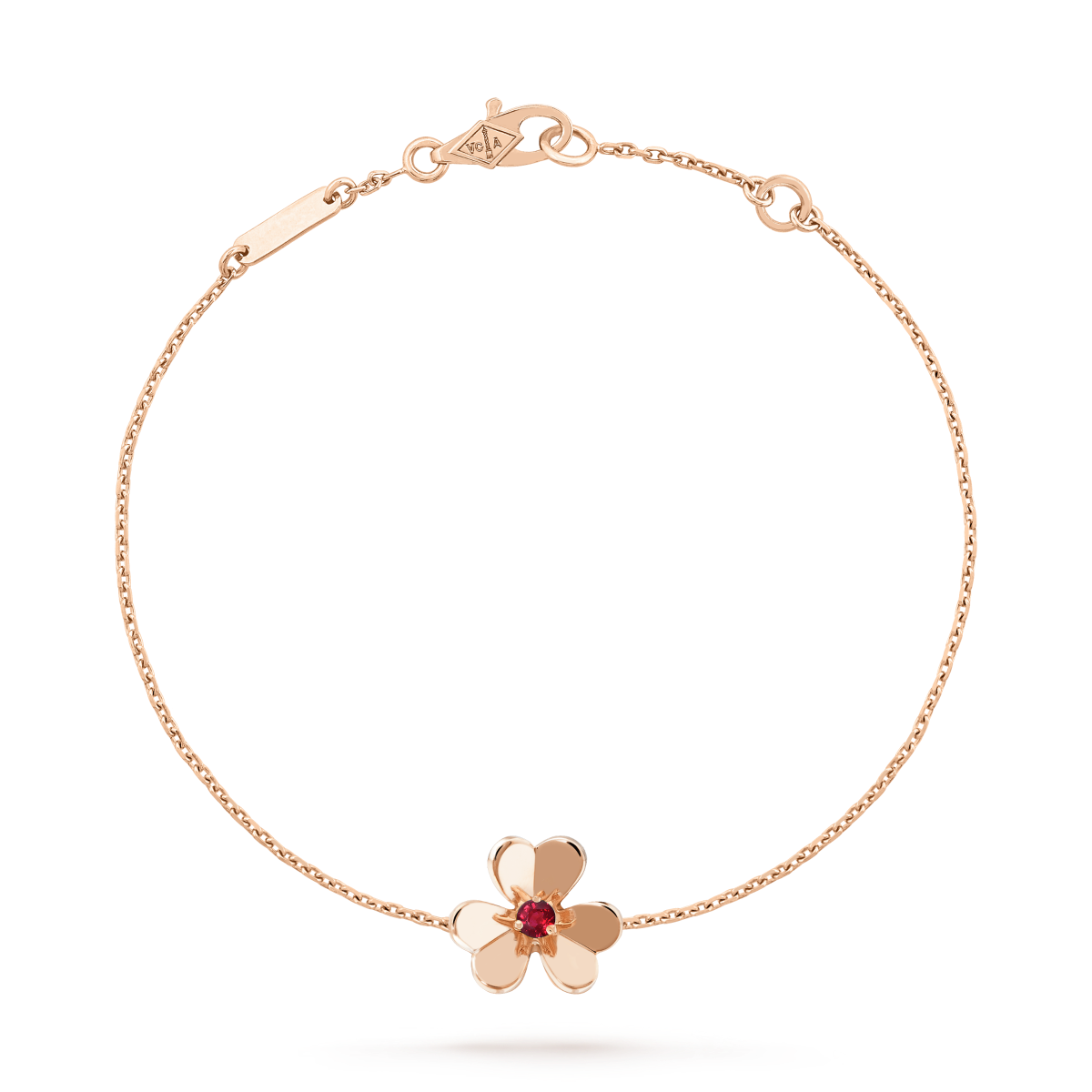 [BloomBling]FRIVOLE GOLD FLOWER PINK MALACHITE BRACELET