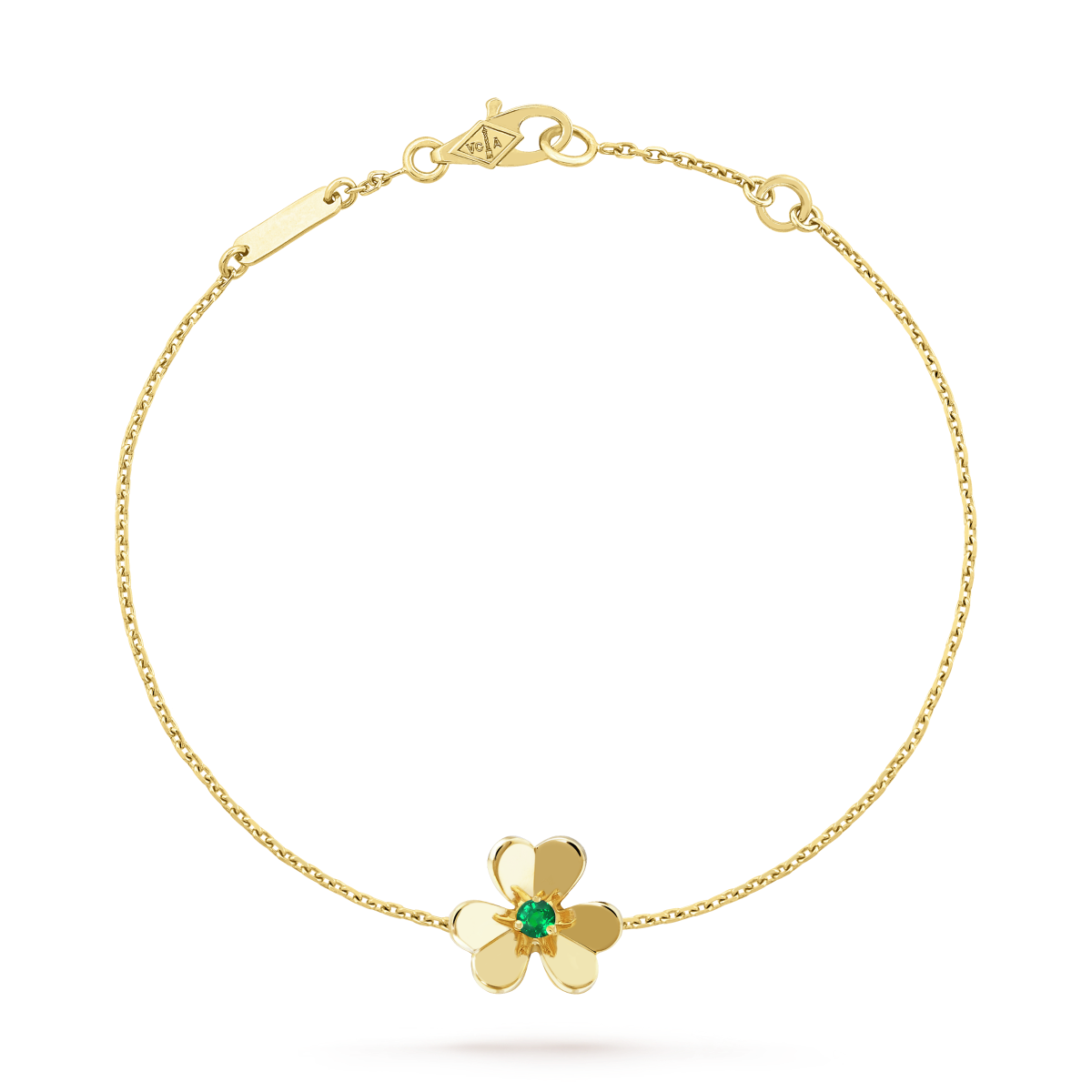 [BloomBling]FRIVOLE GOLD FLOWER PINK MALACHITE BRACELET