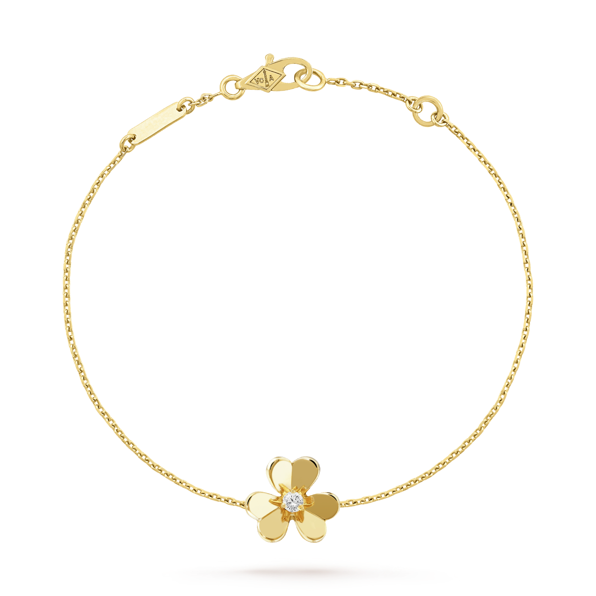 [BloomBling]FRIVOLE GOLD FLOWER PINK MALACHITE BRACELET
