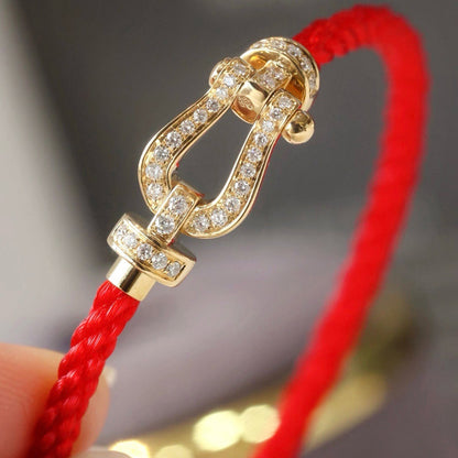 [BloomBling]FORCE LARGE HORSESHOE FULL DIAMOND BRACELET ROSE GOLD