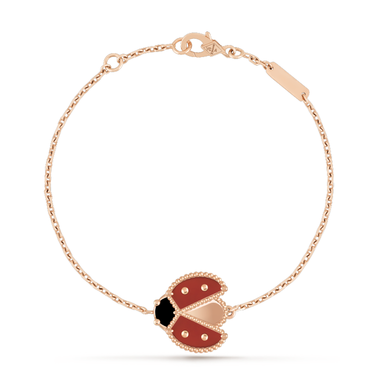 [BloomBling]LUCKY SPRING 1 MOTIF PINK GOLD BRACELET