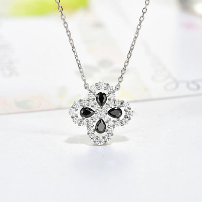 [BloomBling]LOOP NECKLACE FULL MOTIF DIAMOND 16MM MULTIPLE COLORS
