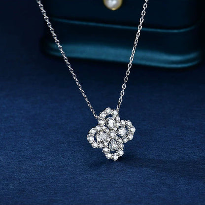 [BloomBling]LOOP NECKLACE FULL MOTIF DIAMOND 16MM MULTIPLE COLORS