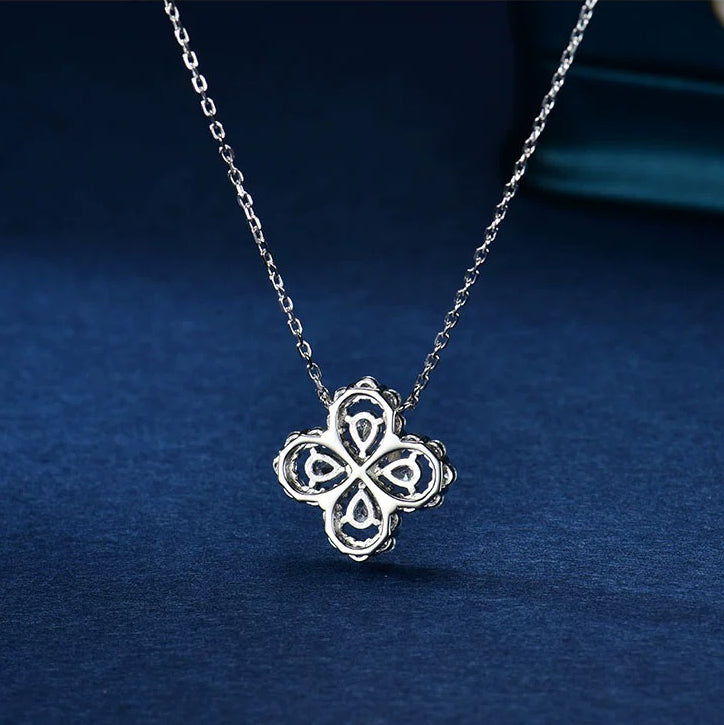 [BloomBling]LOOP NECKLACE FULL MOTIF DIAMOND 16MM MULTIPLE COLORS