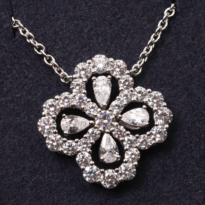 [BloomBling]LOOP NECKLACE FULL MOTIF DIAMOND 16MM MULTIPLE COLORS