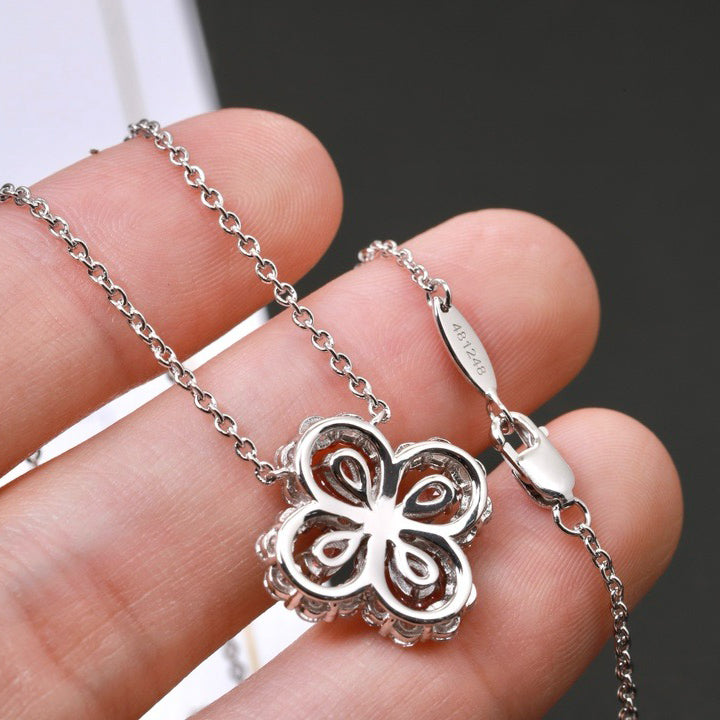 [BloomBling]LOOP NECKLACE FULL MOTIF DIAMOND 16MM MULTIPLE COLORS