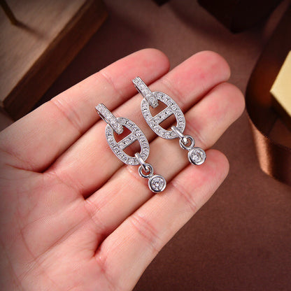 [BloomBling]HM CHAINE DIAMOND EARRINGS
