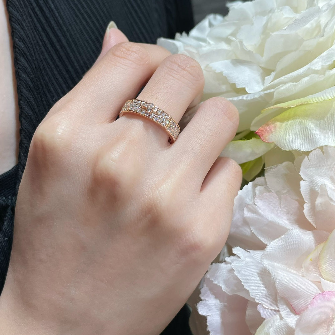 [BloomBling]KELLY PINK GOLD DIAMOND RING