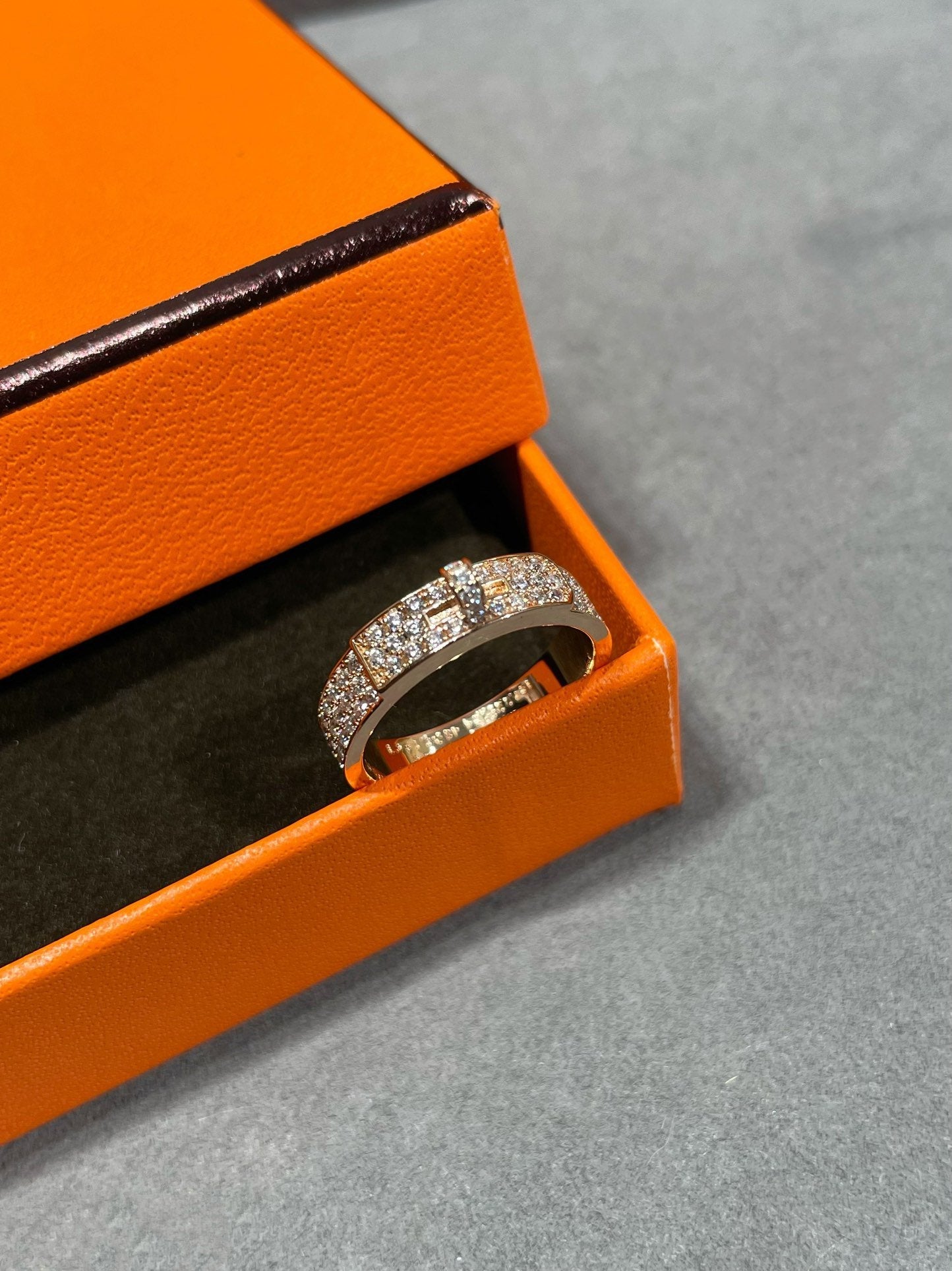 [BloomBling]KELLY PINK GOLD DIAMOND RING