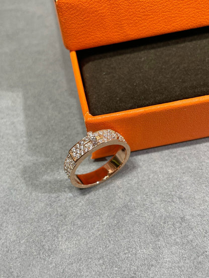 [BloomBling]KELLY PINK GOLD DIAMOND RING