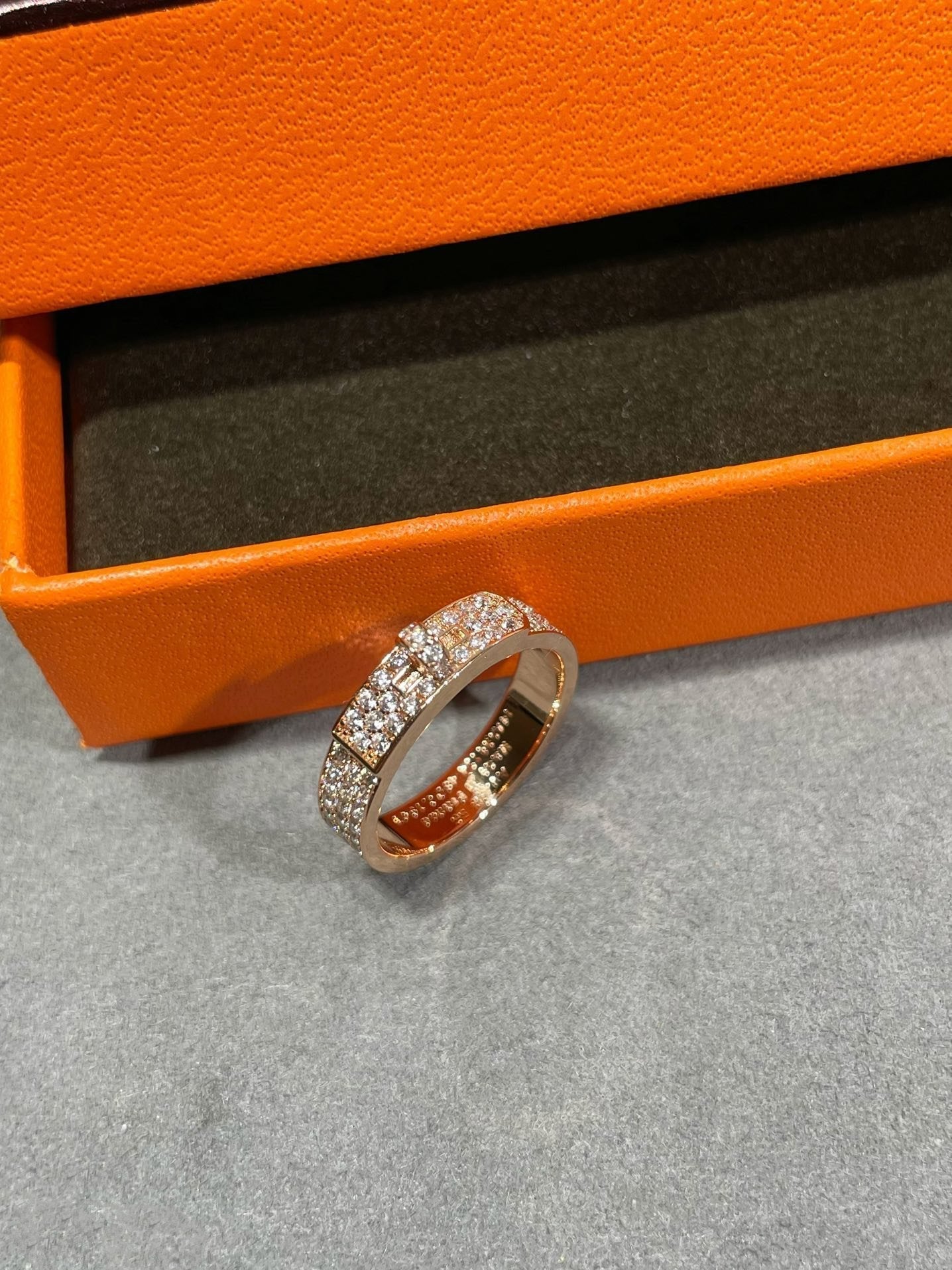 [BloomBling]KELLY PINK GOLD DIAMOND RING